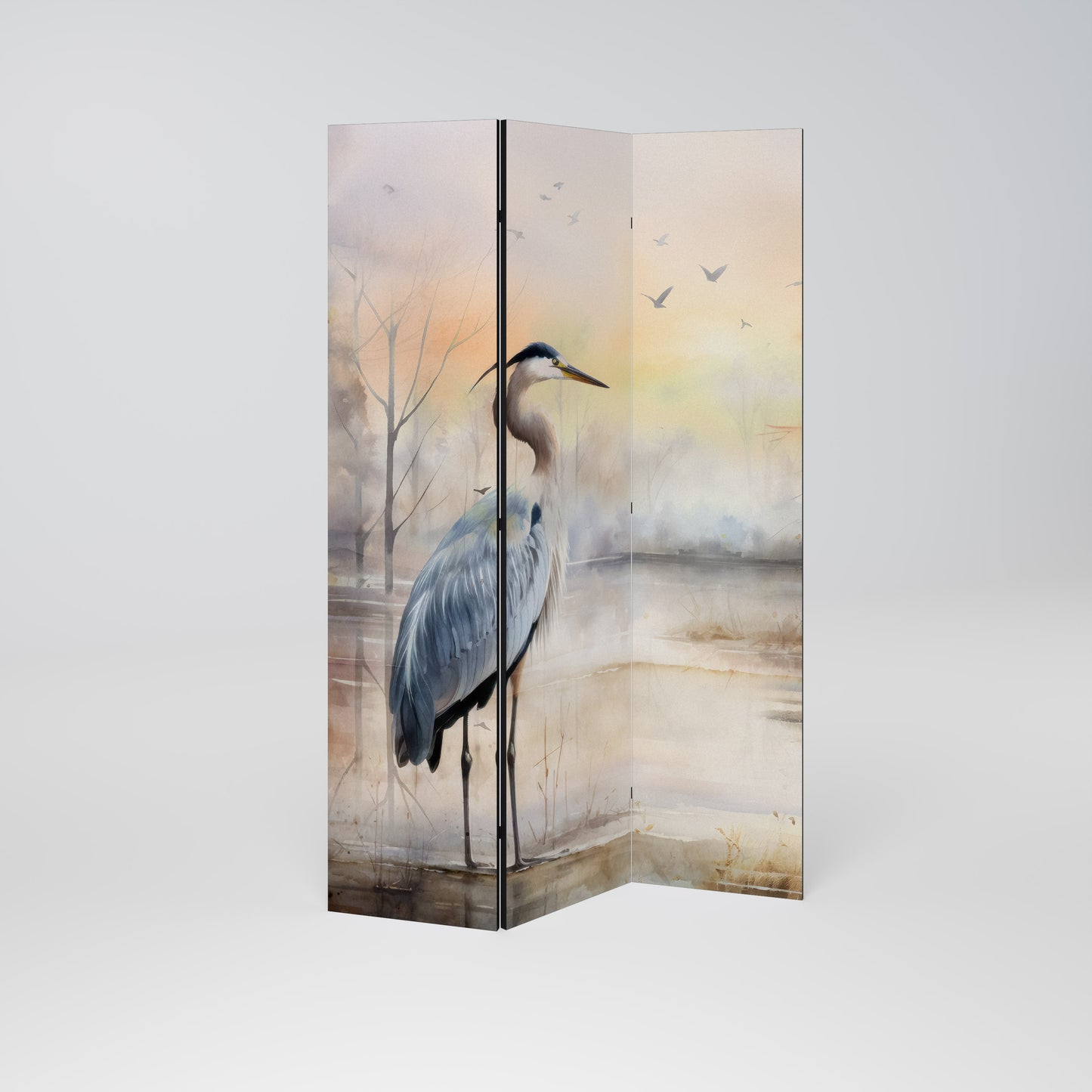 HERON DAYDREAM Divisorio decorativo per ambienti a 3 pannelli