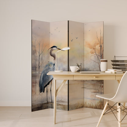 HERON DAYDREAM Divisorio decorativo per ambienti a 4 pannelli