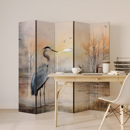 HERON DAYDREAM Divisorio decorativo per ambienti a 5 pannelli