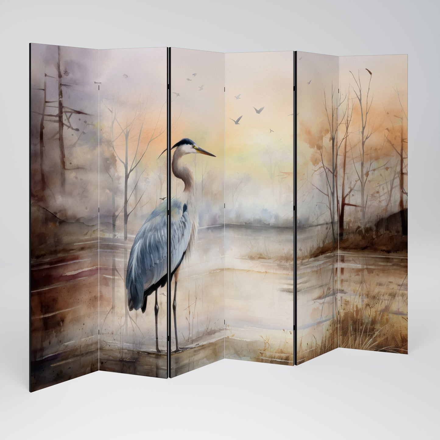 HERON DAYDREAM Divisorio decorativo per ambienti a 6 pannelli