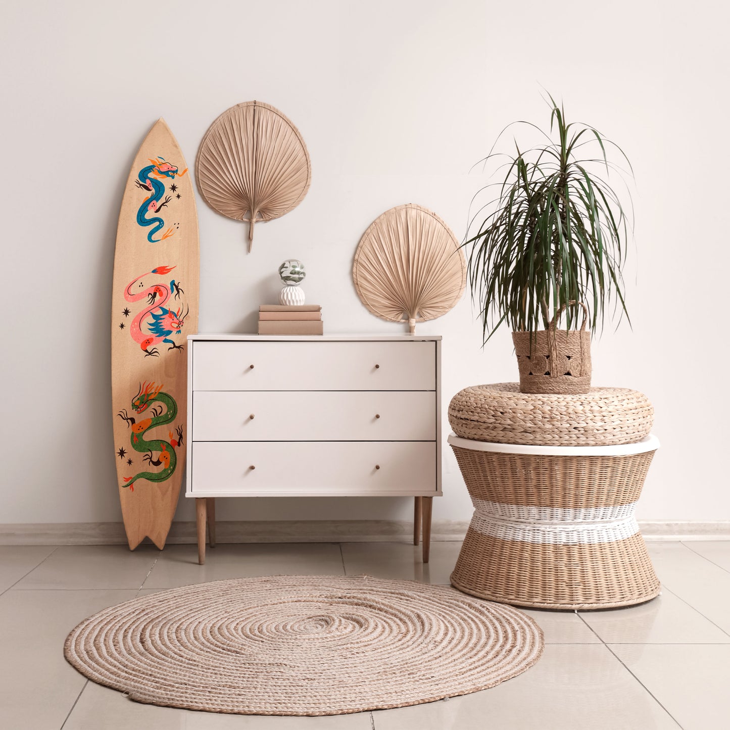 MYTHOLOGICAL CREATURES Surfboard Decorative Panel