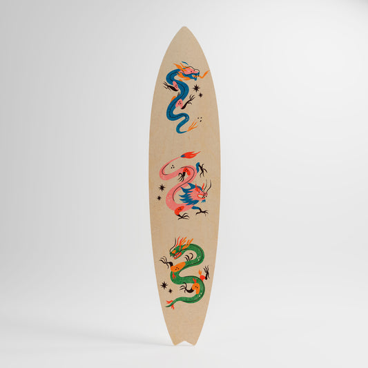 MYTHOLOGICAL CREATURES Decorative Plywood Surfboard