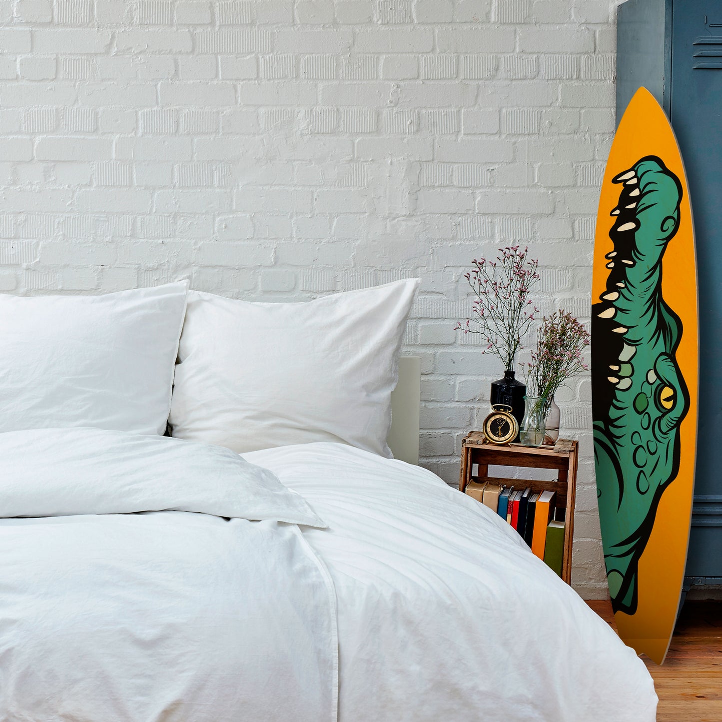 THREATENING GREETING Tavola da surf decorativa in compensato