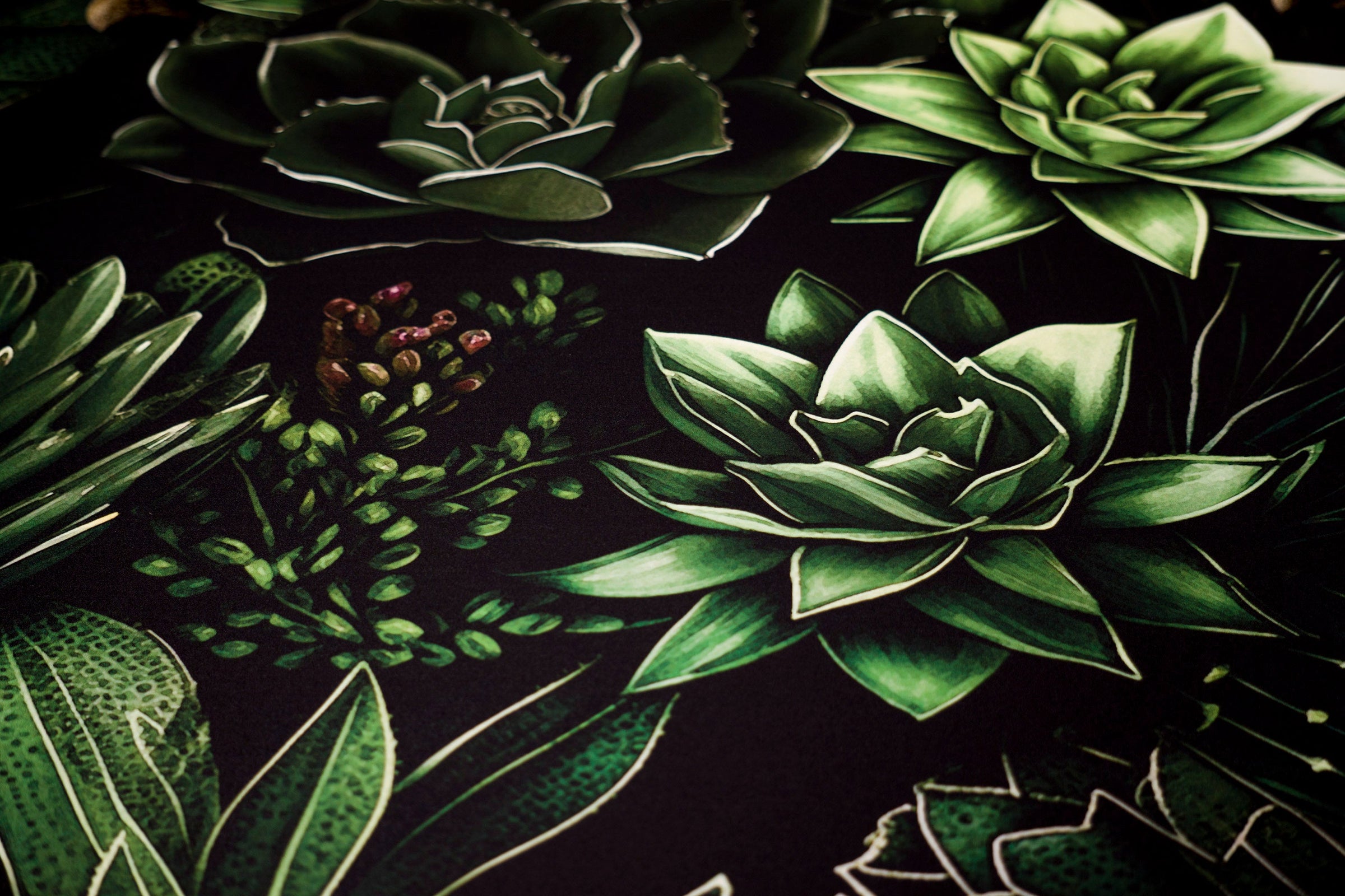 Foto reale del prodotto ingrandita: SUCCULENT JUNGLE 1-Door Sideboard in Oak Effect