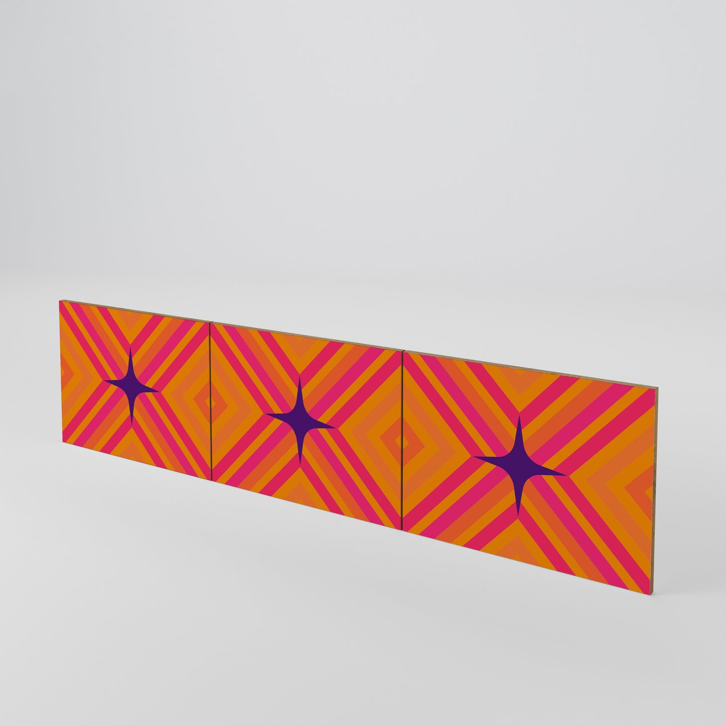 GEOMETRIC BRILLIANCE Set di 3 ante per mobile TV