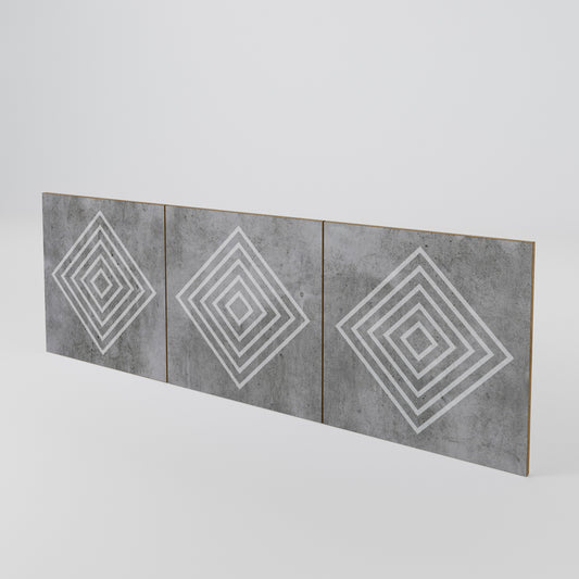 POLYGONAL ARTISTRY Set di 3 ante per madia