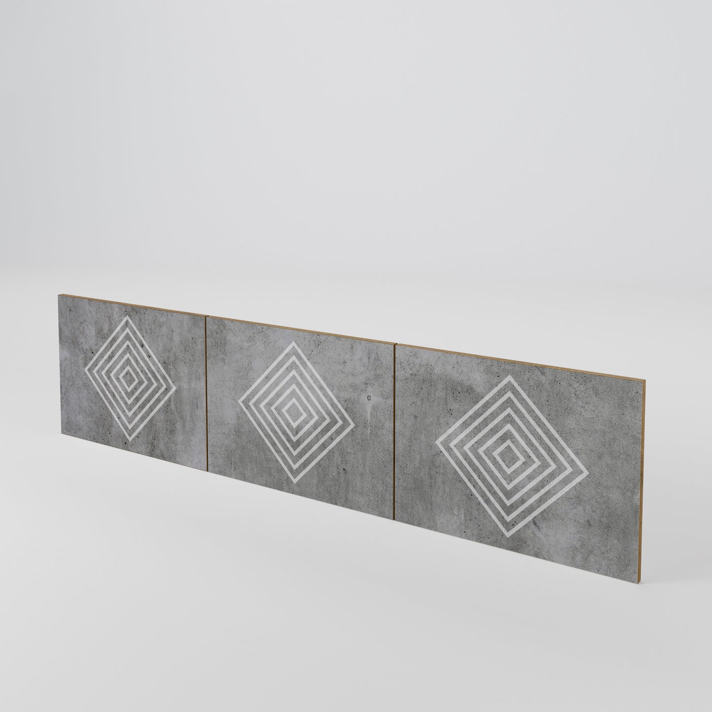 POLYGONAL ARTISTRY Set di 3 ante per mobile TV