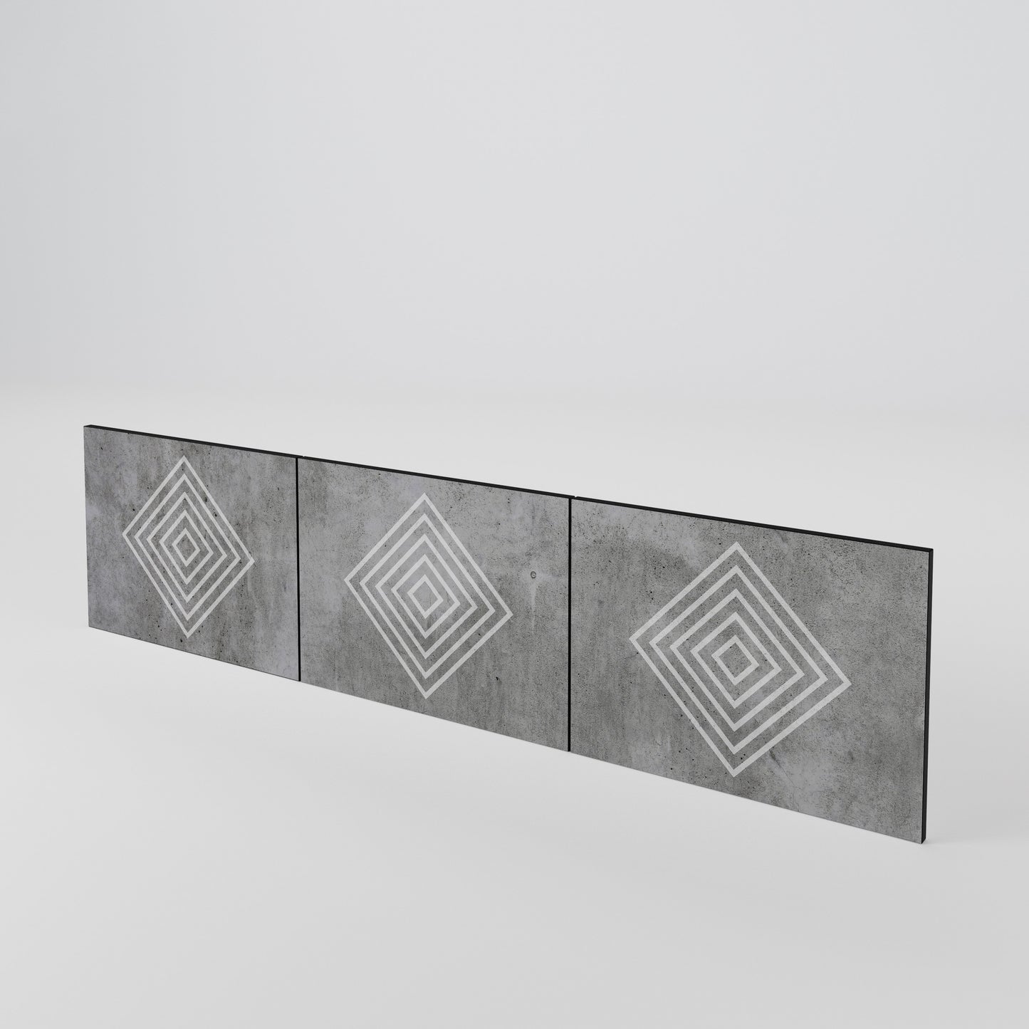 POLYGONAL ARTISTRY Set di 3 ante per mobile TV