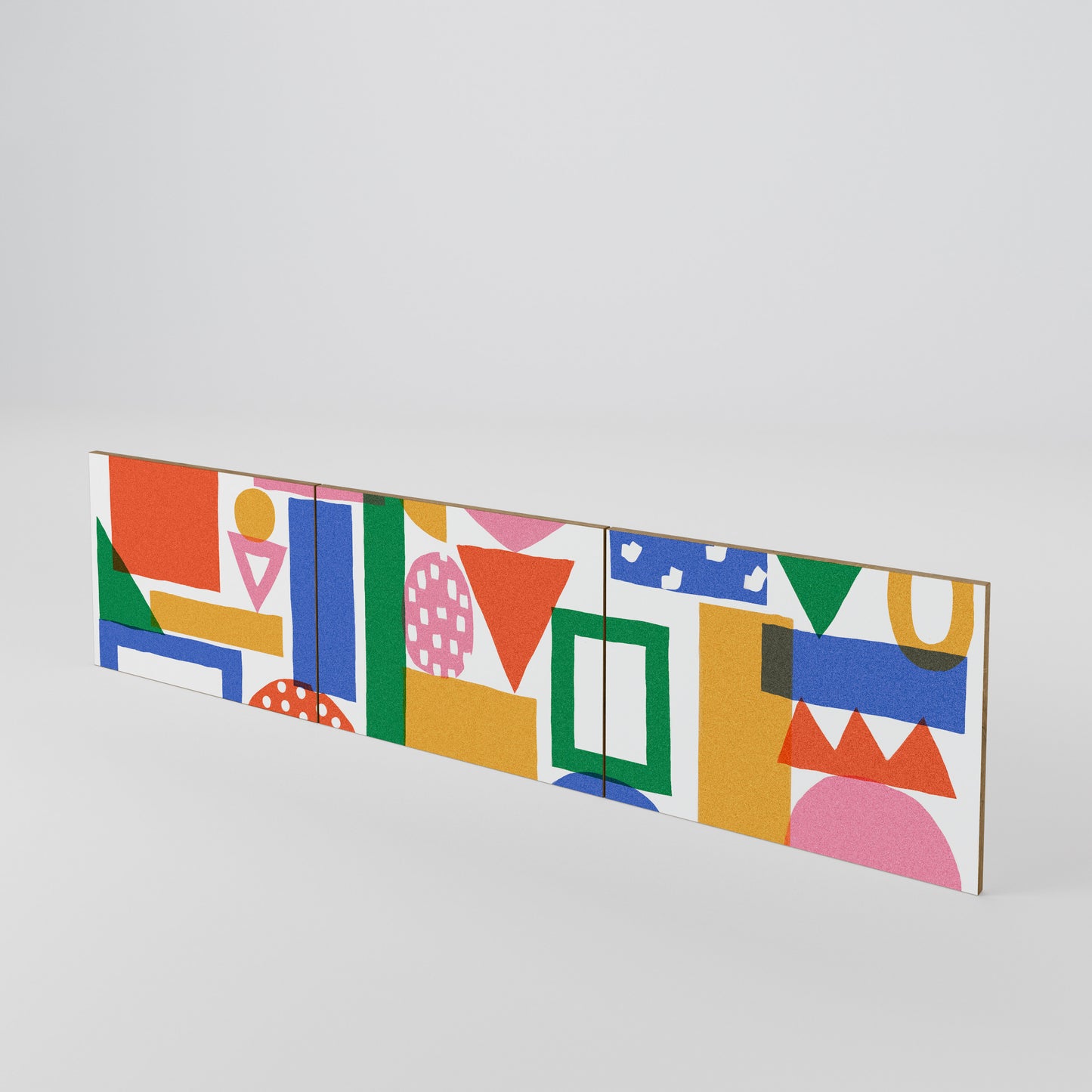 GEOMETRIC GLIMMER Set di 3 ante per mobile TV