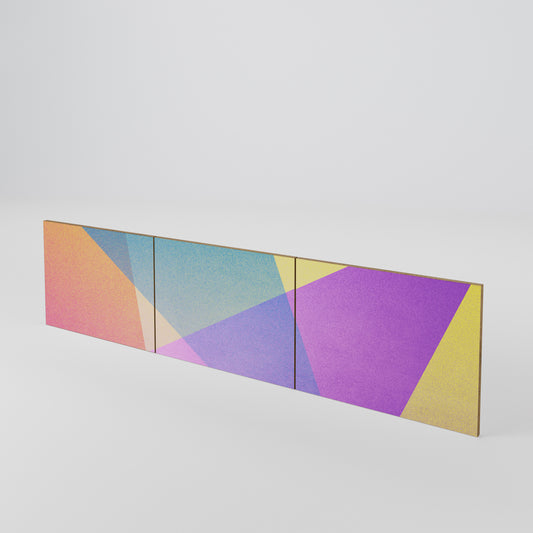 BRIGHT GEOMETRY Set di 3 ante per mobile TV