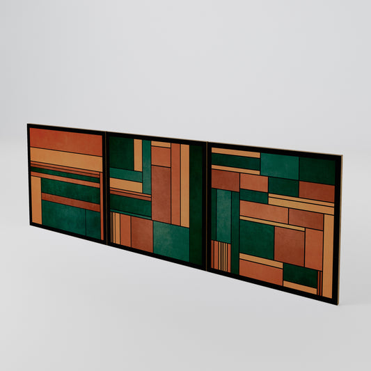 EARTHY FIGURES Set di 3 ante per madia