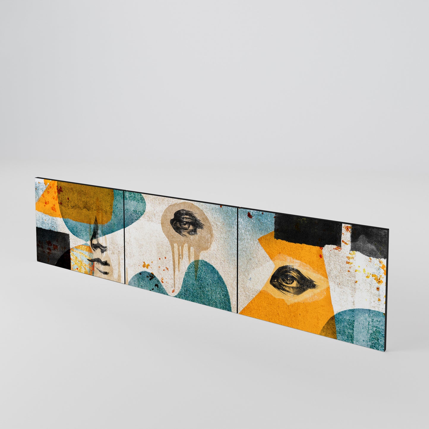 ABSTRACT FACES Set di 3 ante per mobile TV