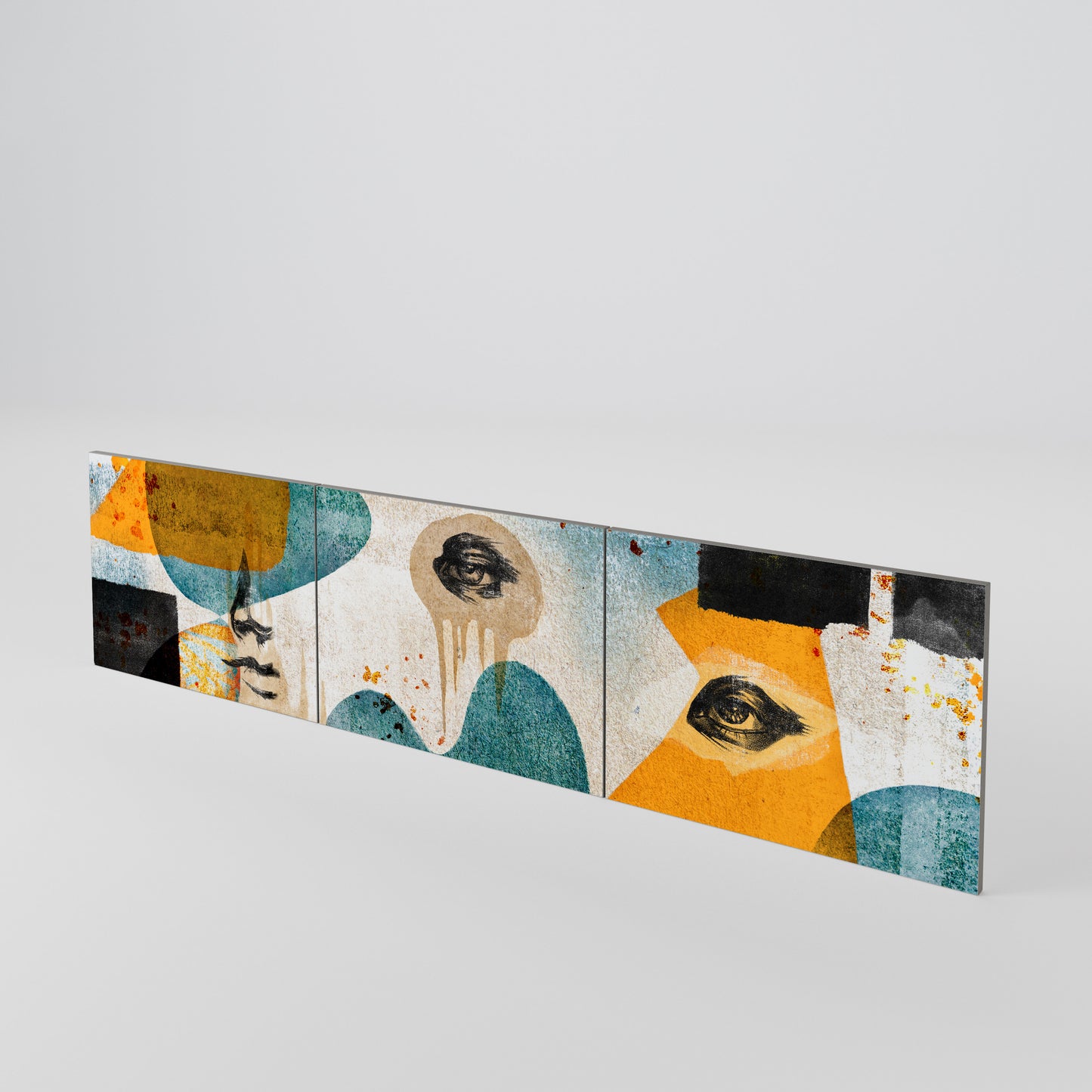 ABSTRACT FACES Set di 3 ante per mobile TV