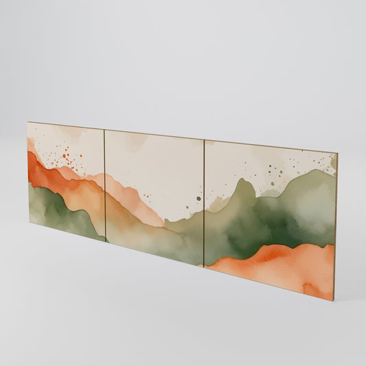 WATERCOLOUR PEAKS Set di 3 ante per madia
