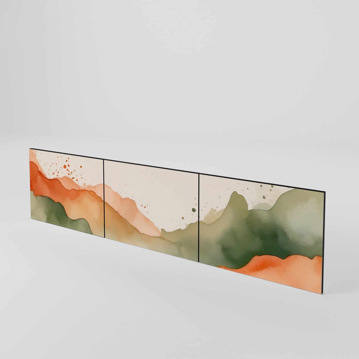 WATERCOLOUR PEAKS Set di 3 ante per mobile TV