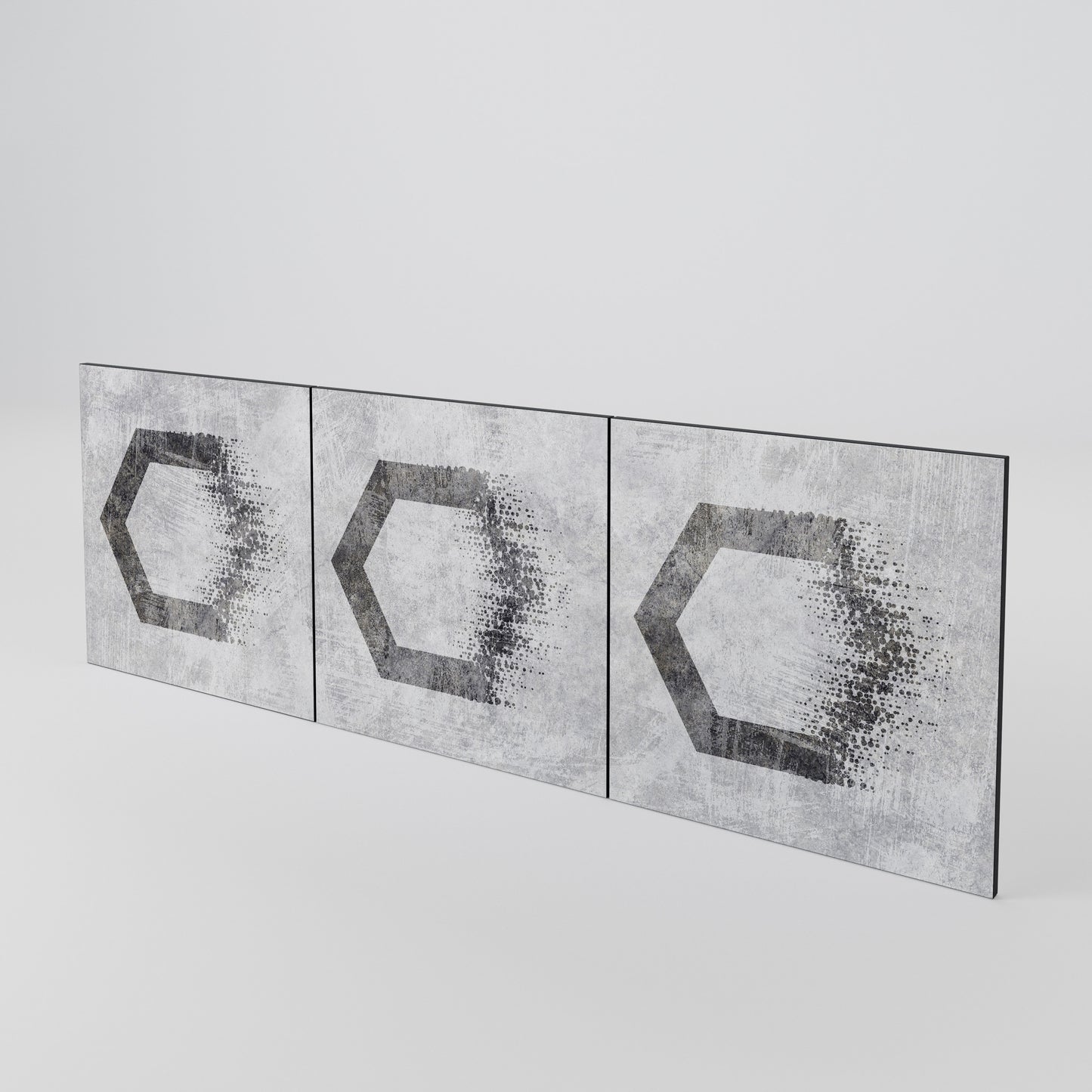HEXAGONAL FIGURES Set di 3 ante per madia