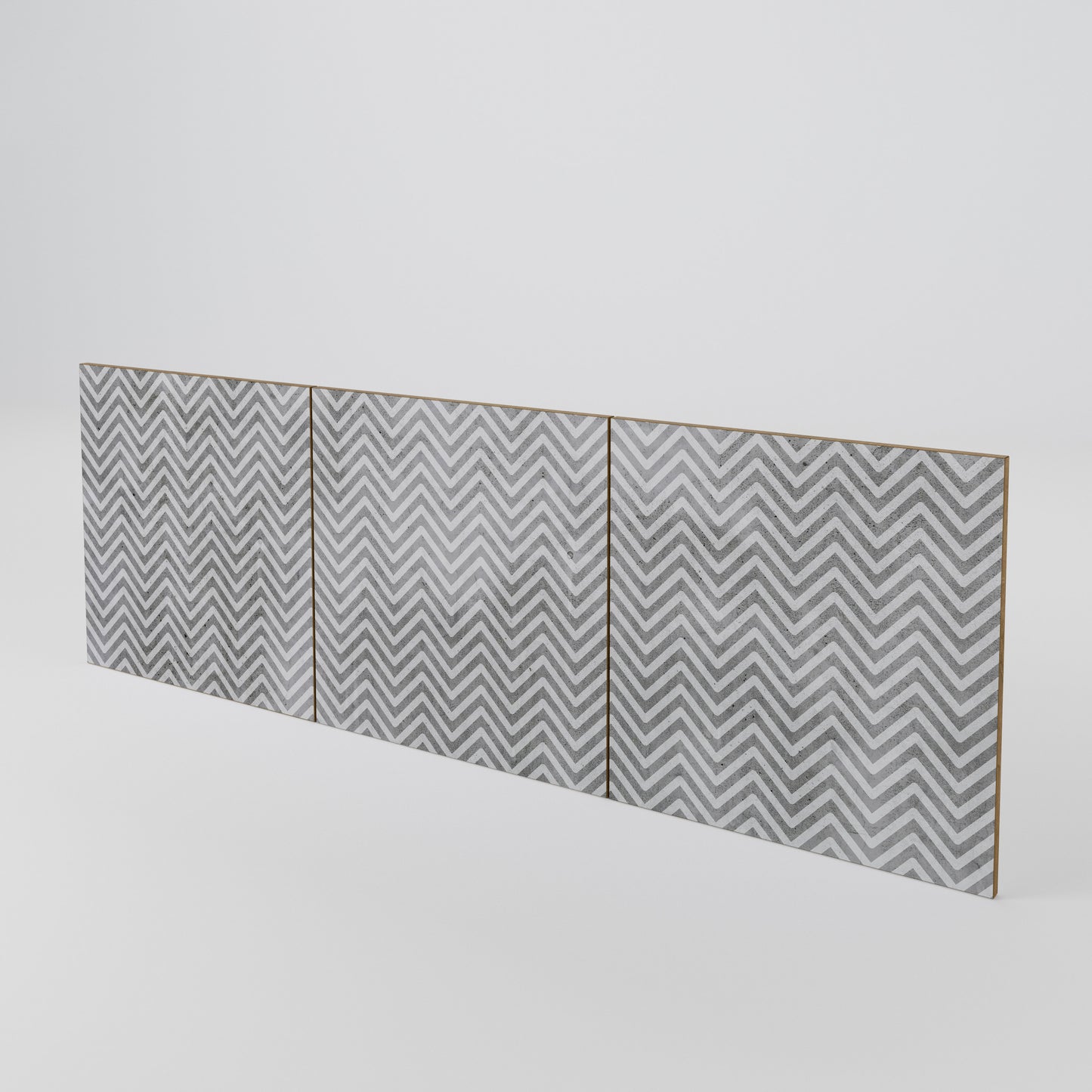 CONCRETE ZIG ZAG Set di 3 ante per madia
