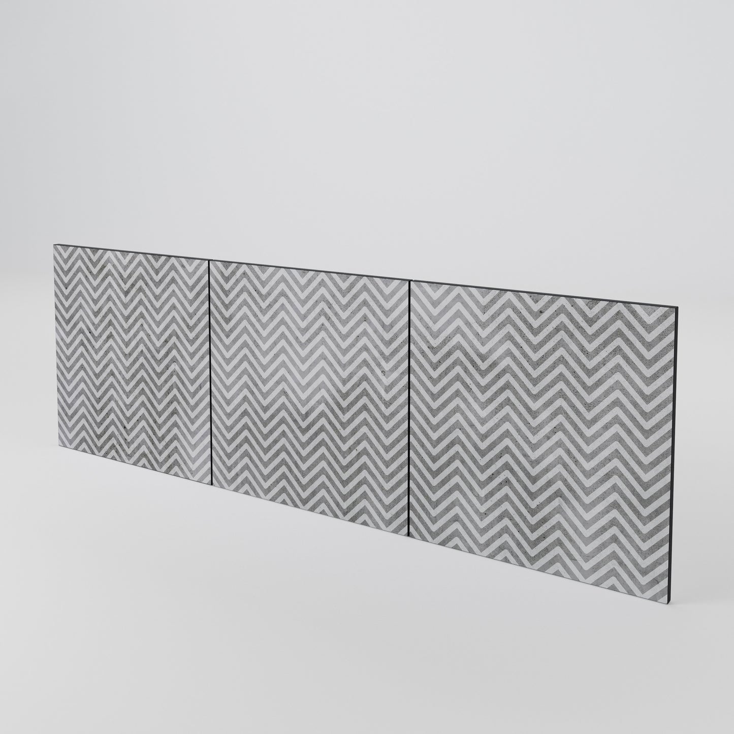 CONCRETE ZIG ZAG Set di 3 ante per madia