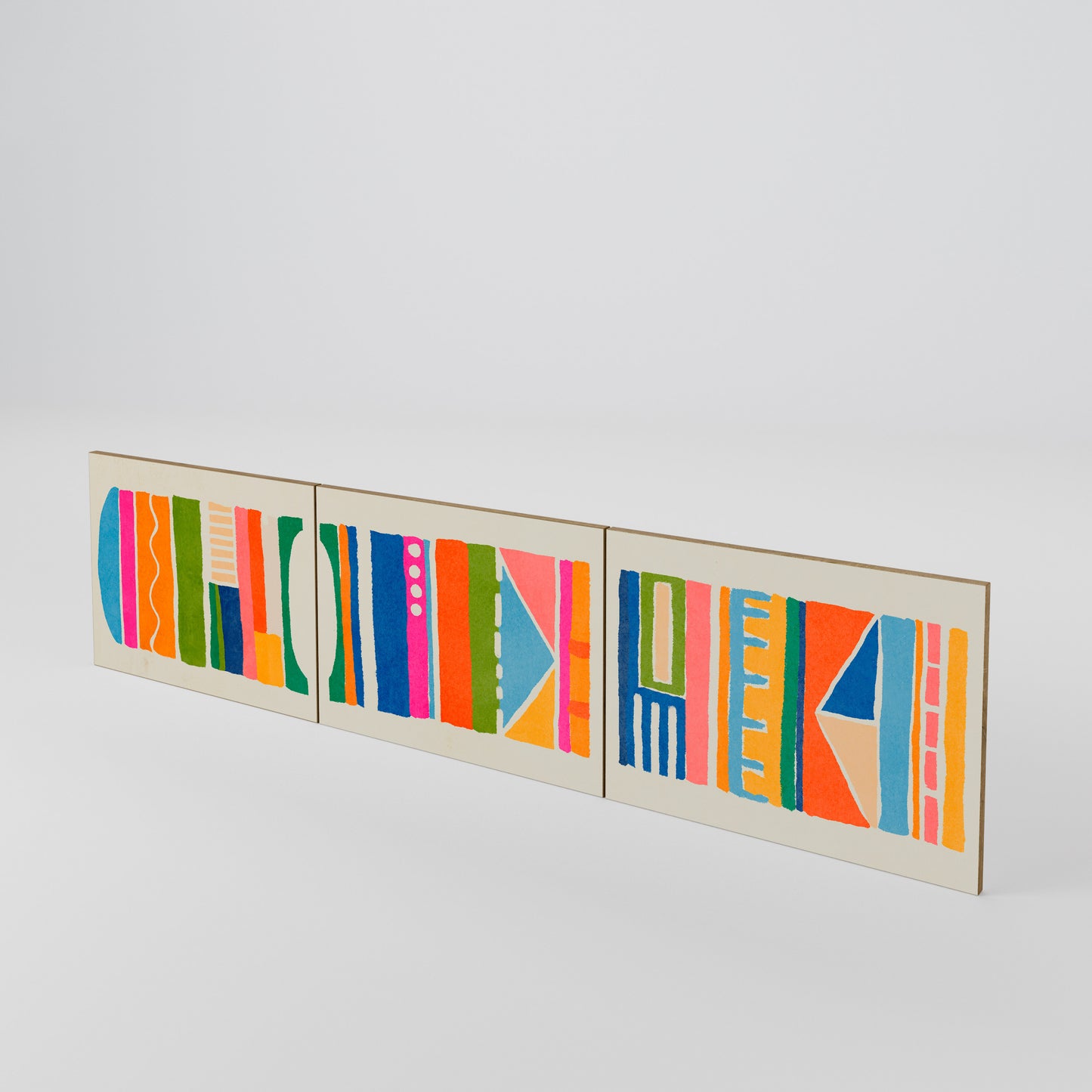 GEOMETRIC SHINE Set di 3 ante per mobile TV