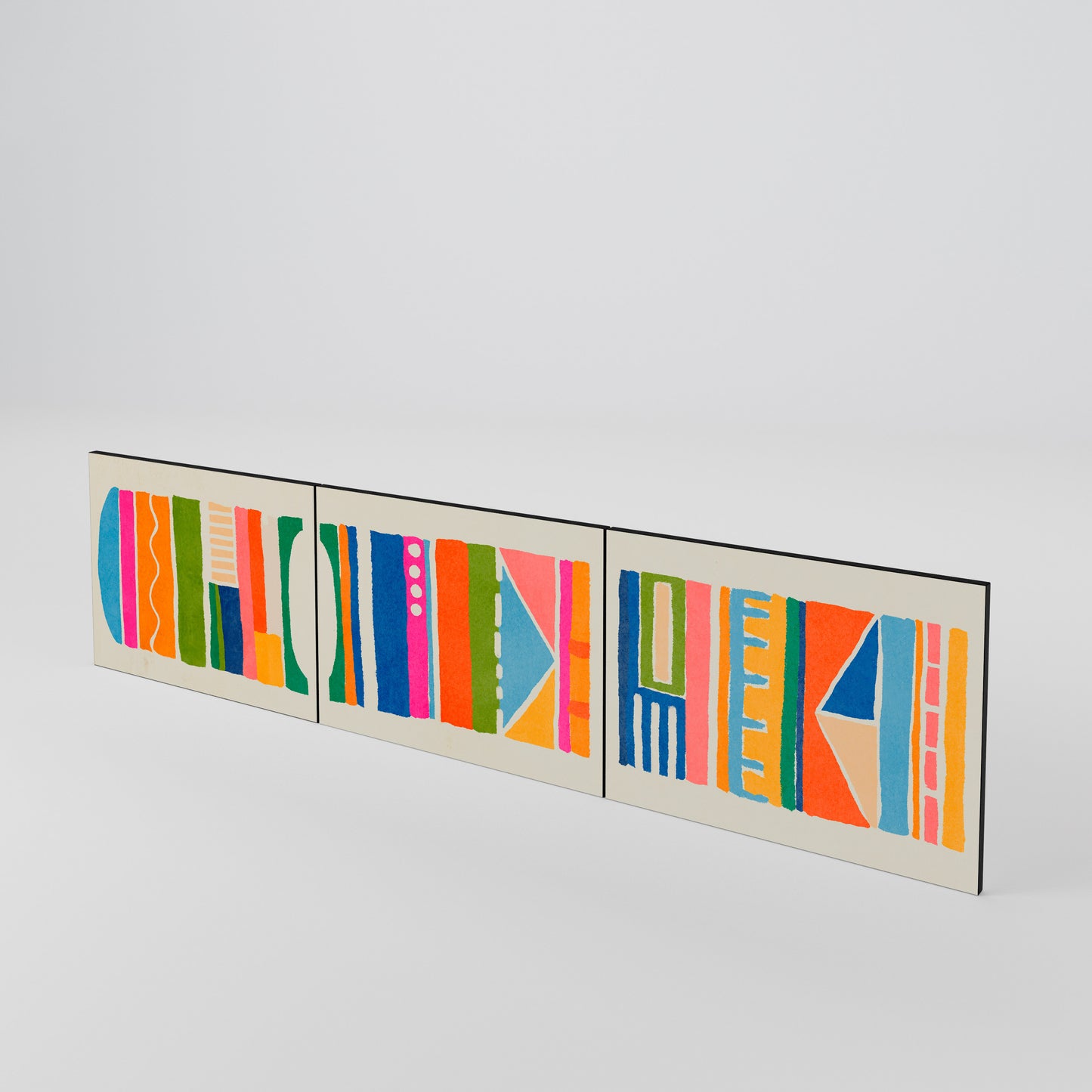 GEOMETRIC SHINE Set di 3 ante per mobile TV
