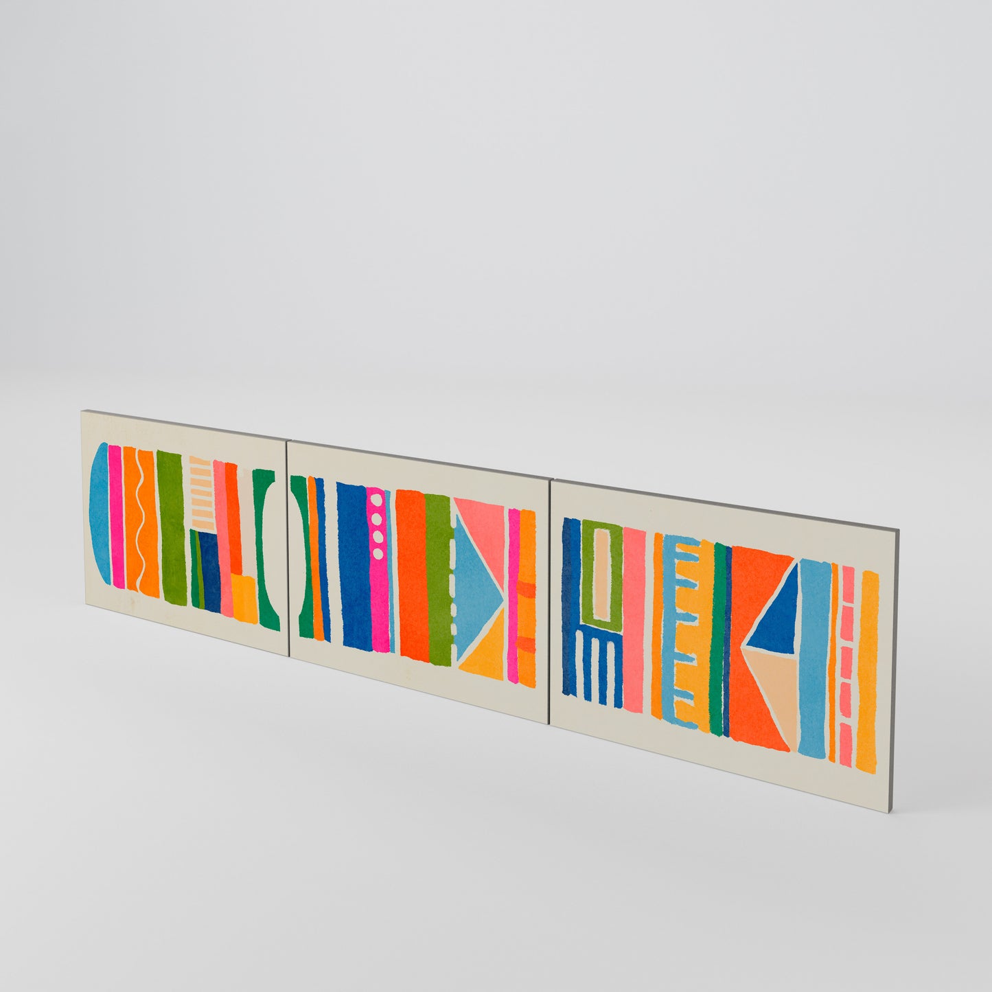 GEOMETRIC SHINE Set di 3 ante per mobile TV