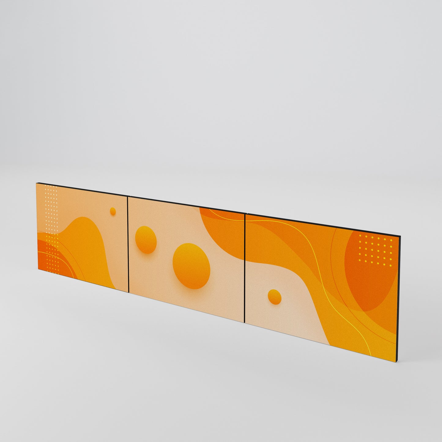 ORANGE ARRANGEMENT Set di 3 ante per mobile TV