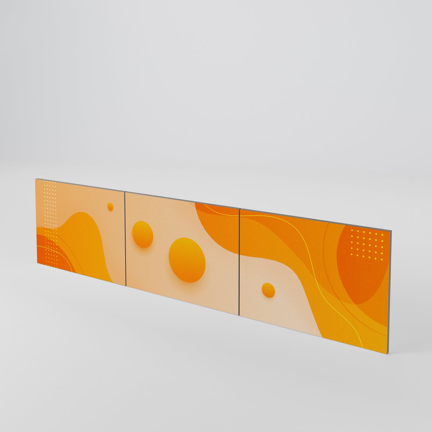 ORANGE ARRANGEMENT Set di 3 ante per mobile TV