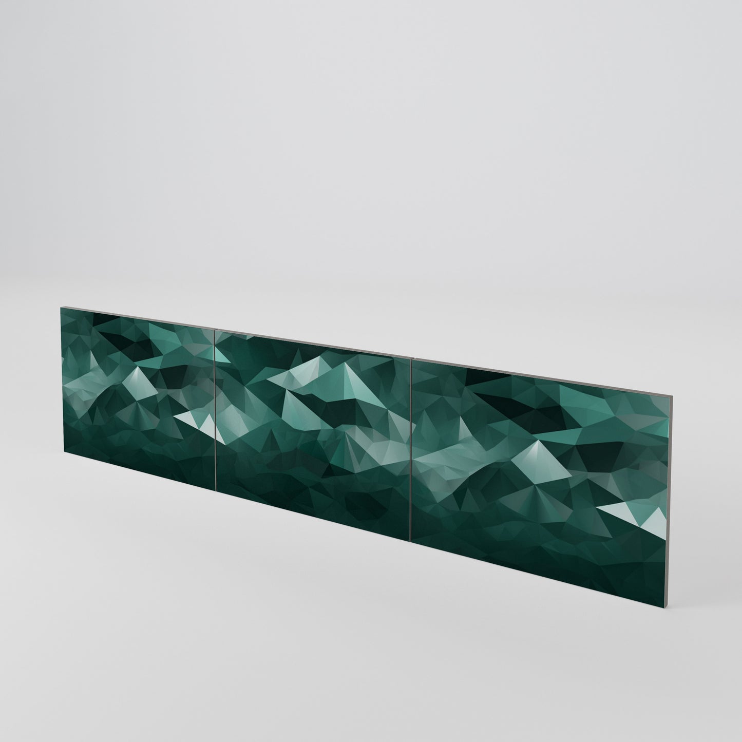 POLYGONAL FLOATING Set di 3 ante per mobile TV