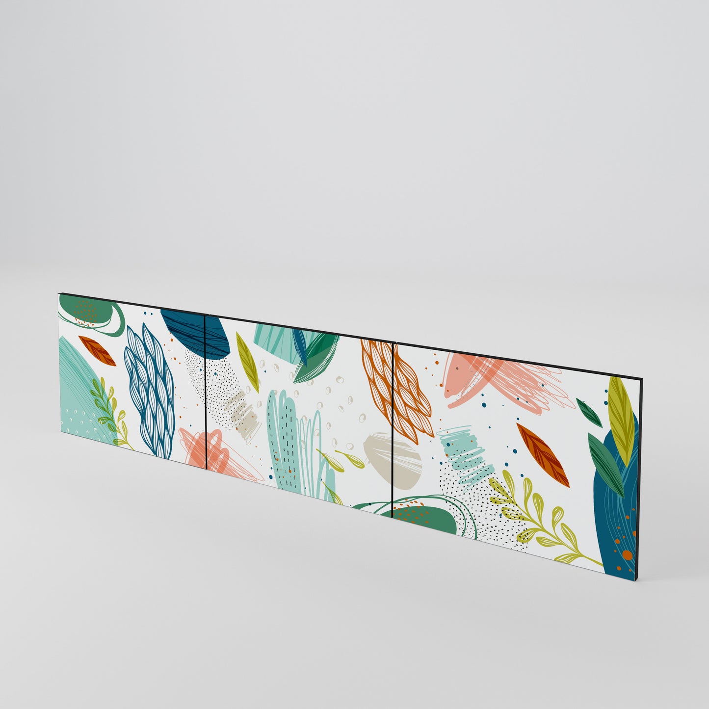 BOTANICAL HURRICANE Set di 3 ante per mobile TV