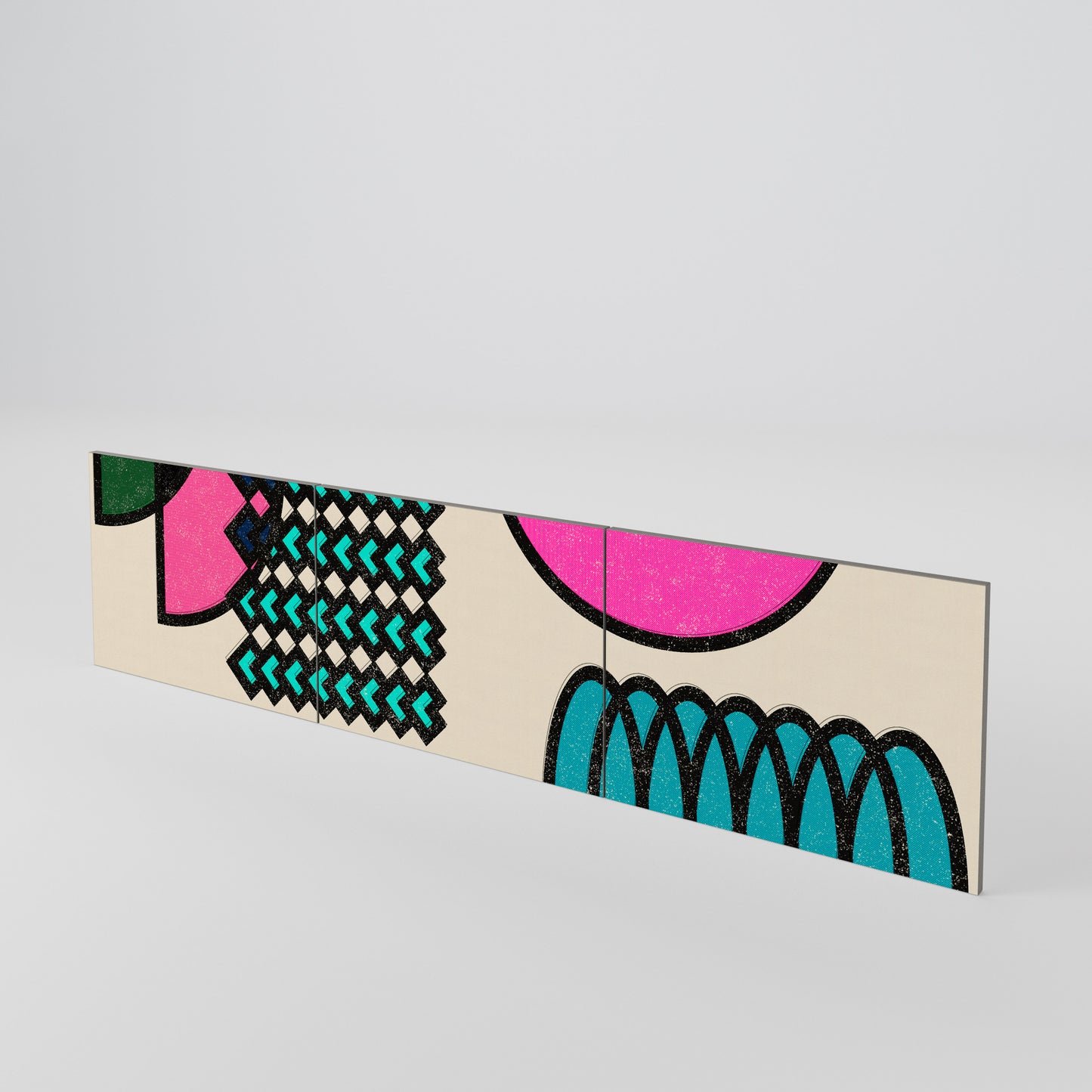 GEOMETRIC RHAPSODY Set di 3 ante per mobile TV