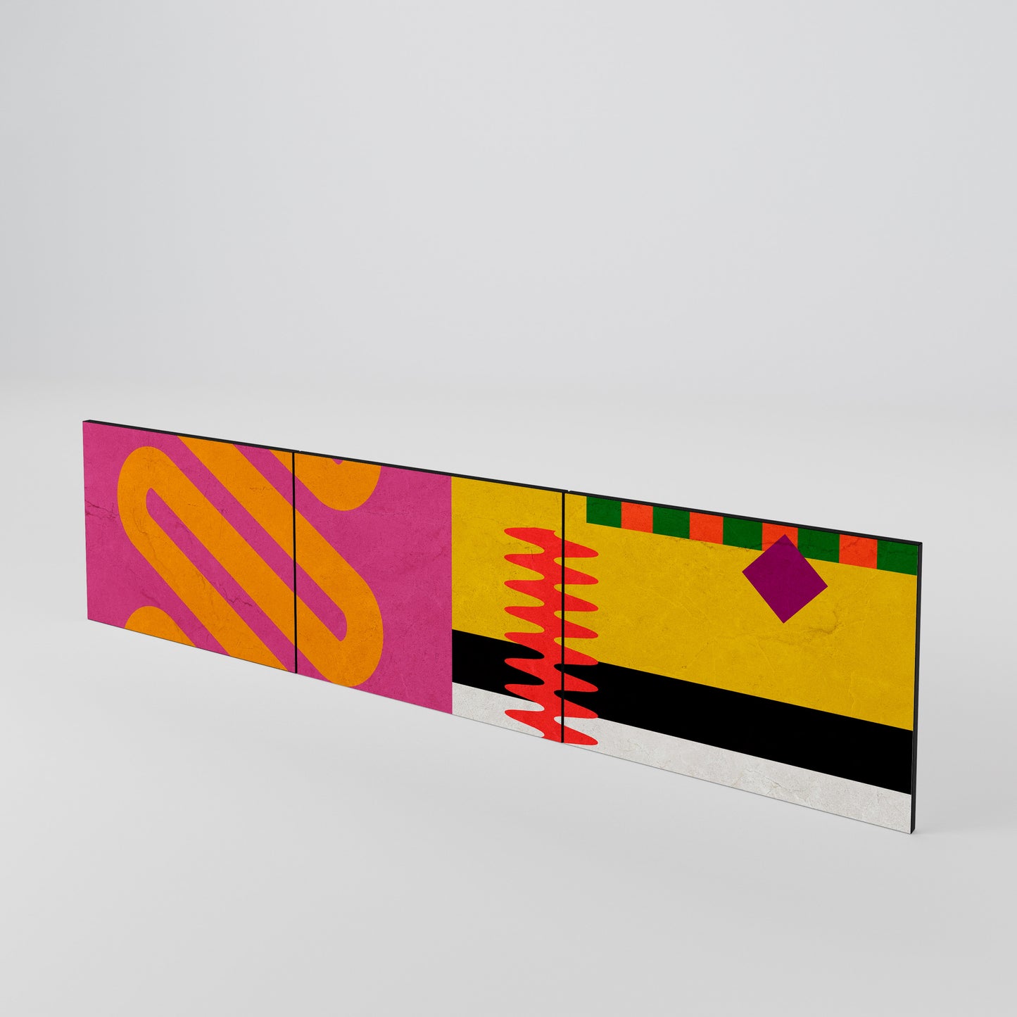 VIVID ART Set di 3 ante per mobile TV
