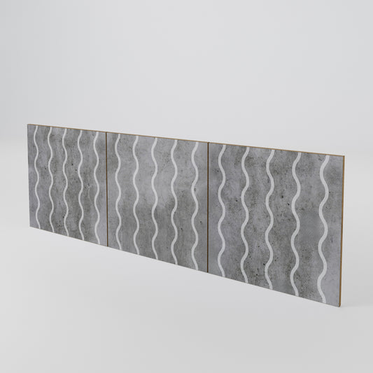 WAVES OF CONCRETE Set di 3 ante per madia