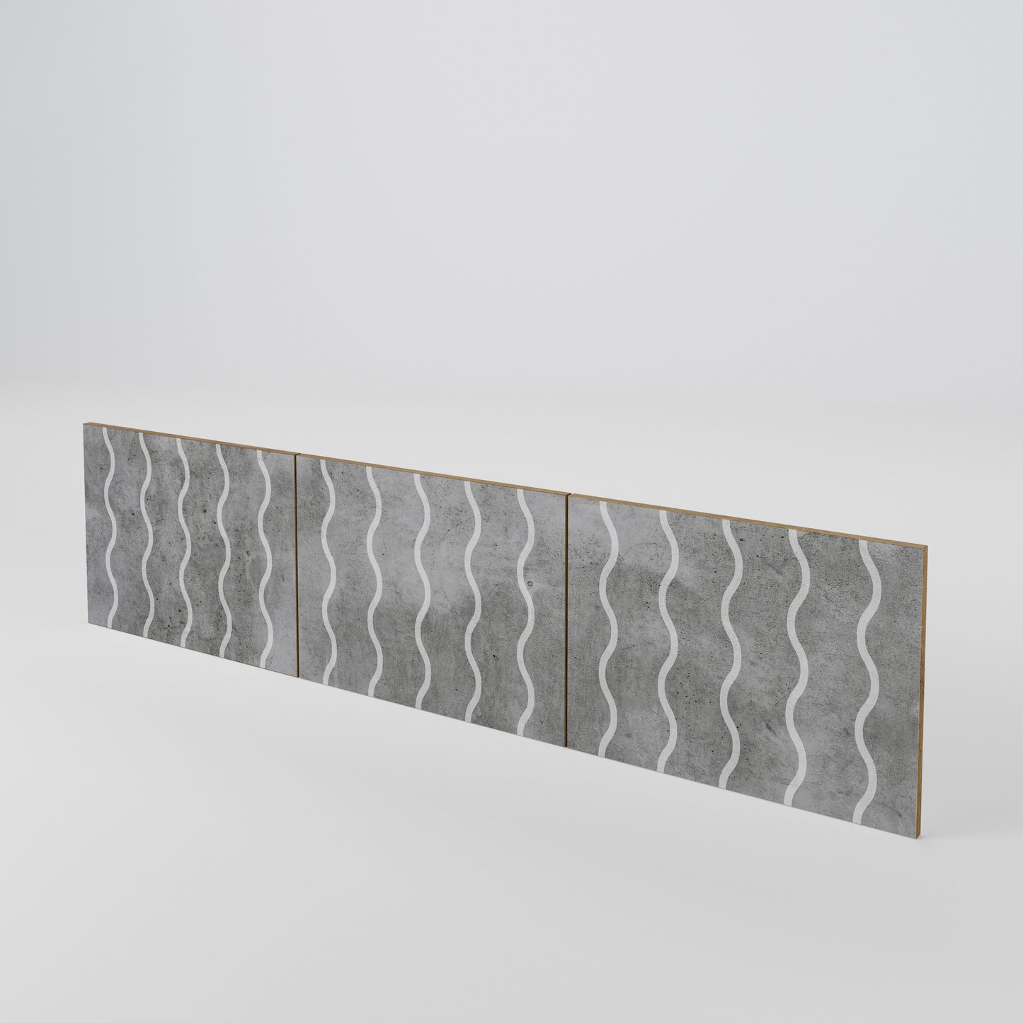 WAVES OF CONCRETE Set di 3 ante per mobile TV