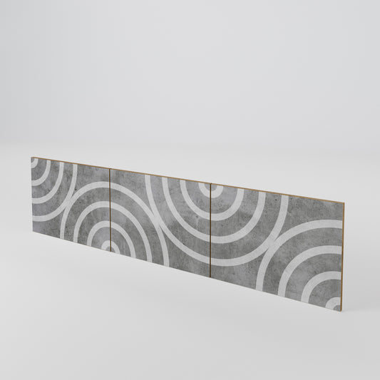 CIRCLE CONCRETE Set di 3 ante per mobile TV