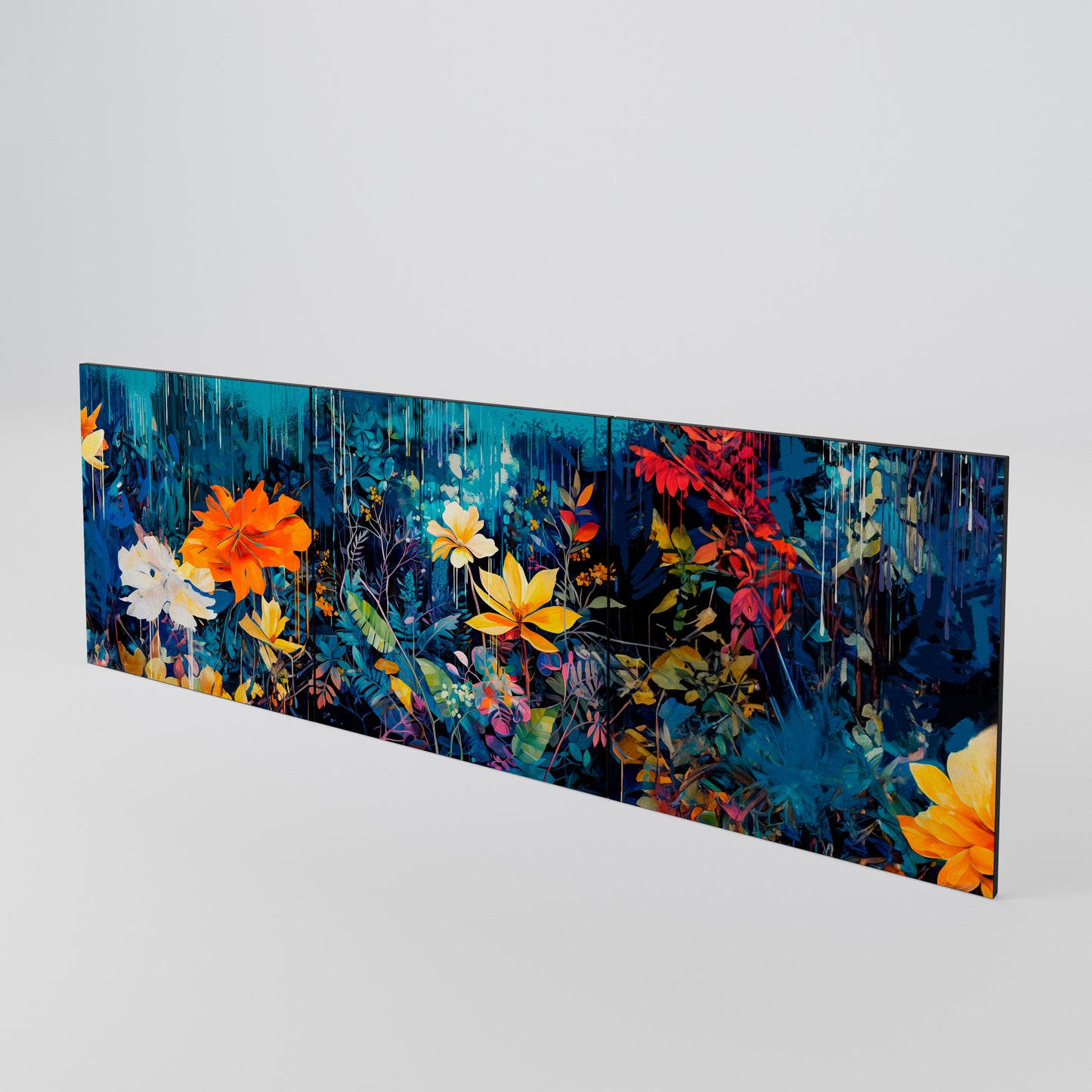 MIDNIGHT BLOSSOM Set di 3 ante per madia