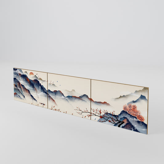 JAPANESE LANDSCAPE Set di 3 ante per mobile TV
