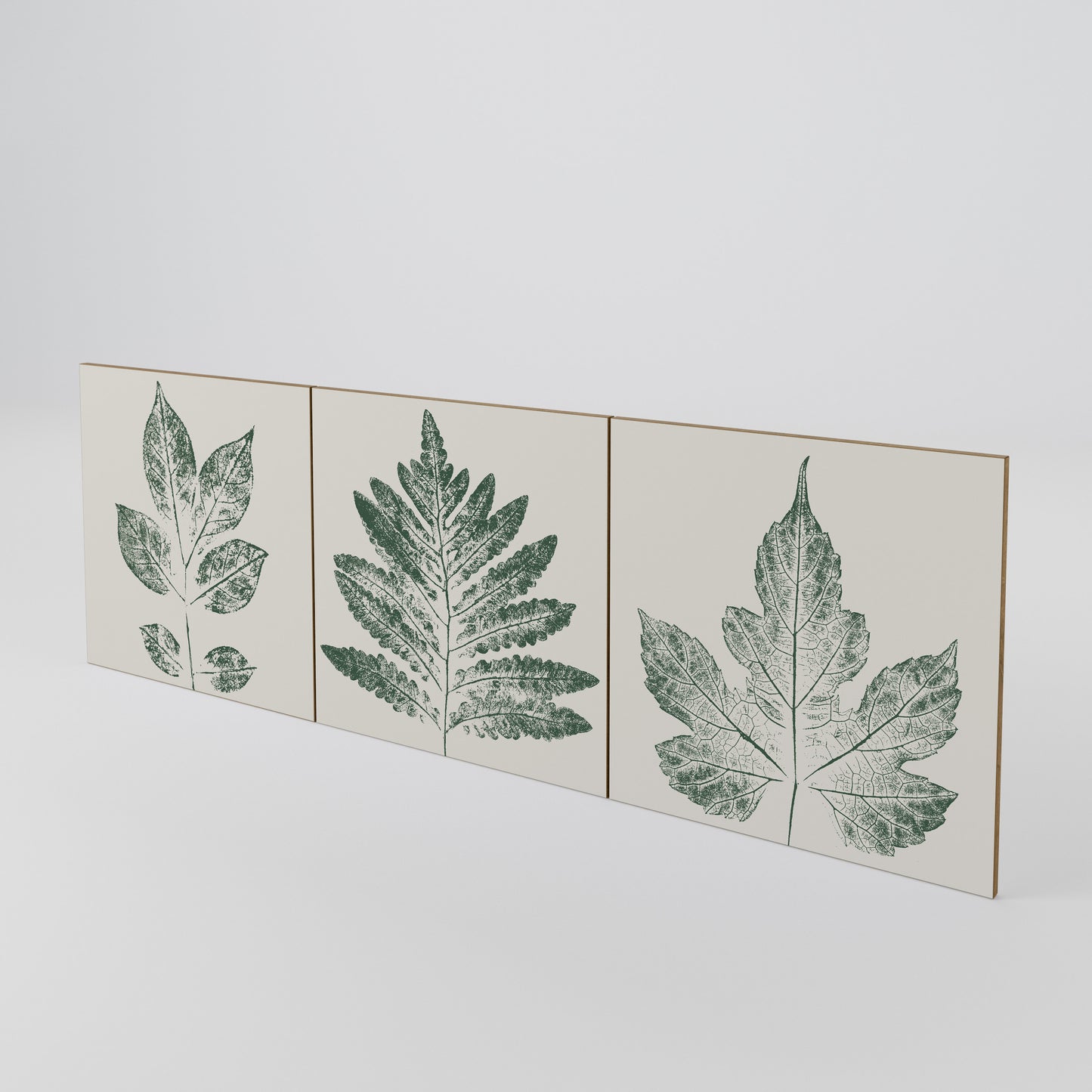 GREEN LEAFY STAMPS Set di 3 ante per madia