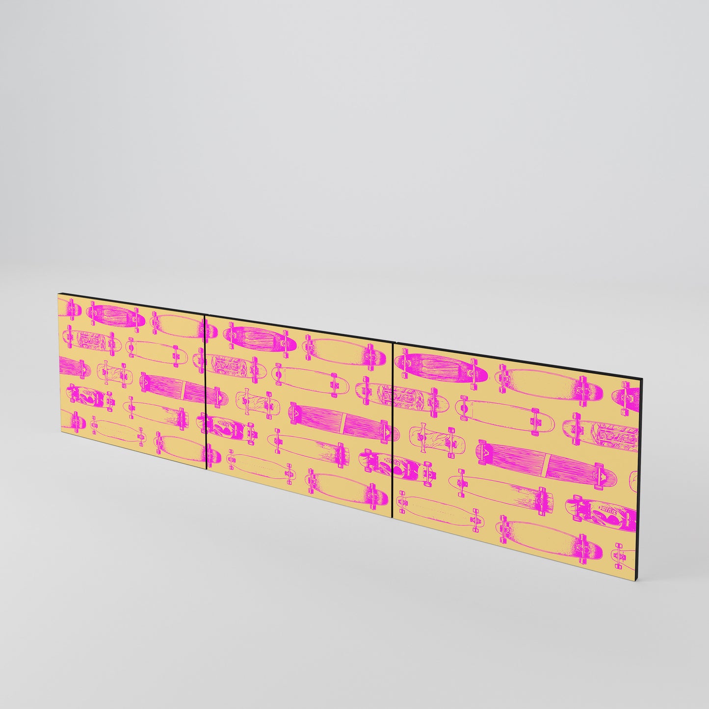 SKATEBOARD ARTISTRY Set di 3 ante per mobile TV