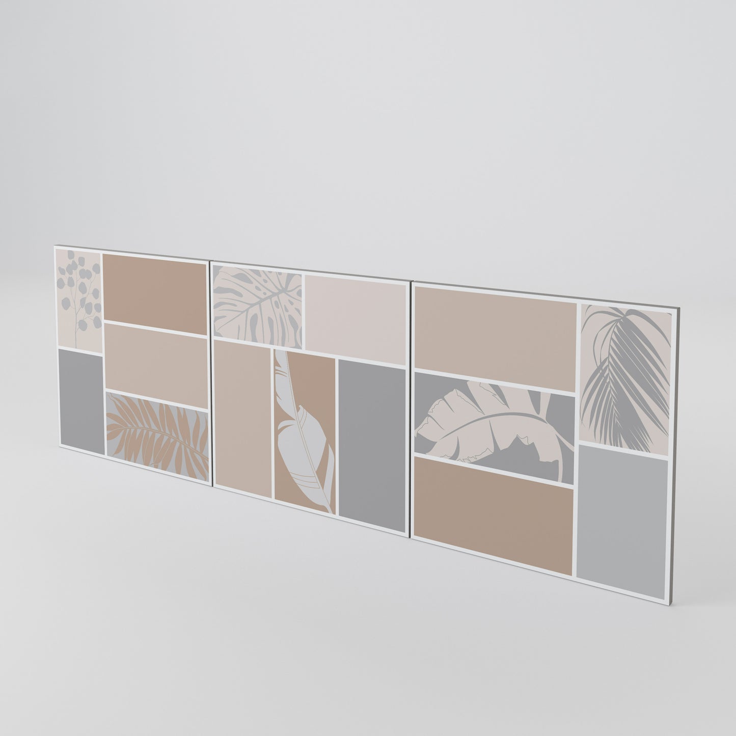 TROPICAL SHAPES Set di 3 ante per madia