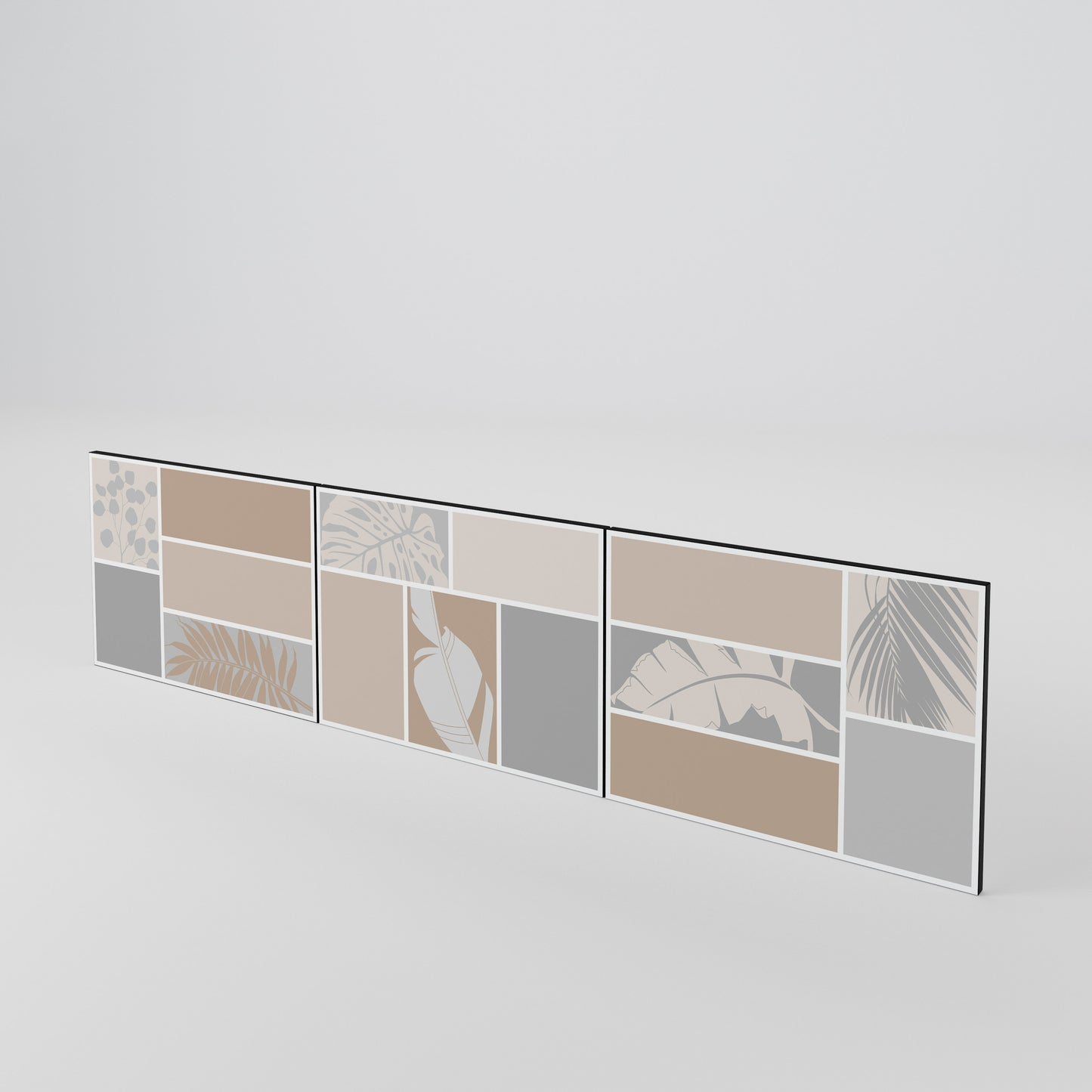 TROPICAL SHAPES Set di 3 ante per mobile TV