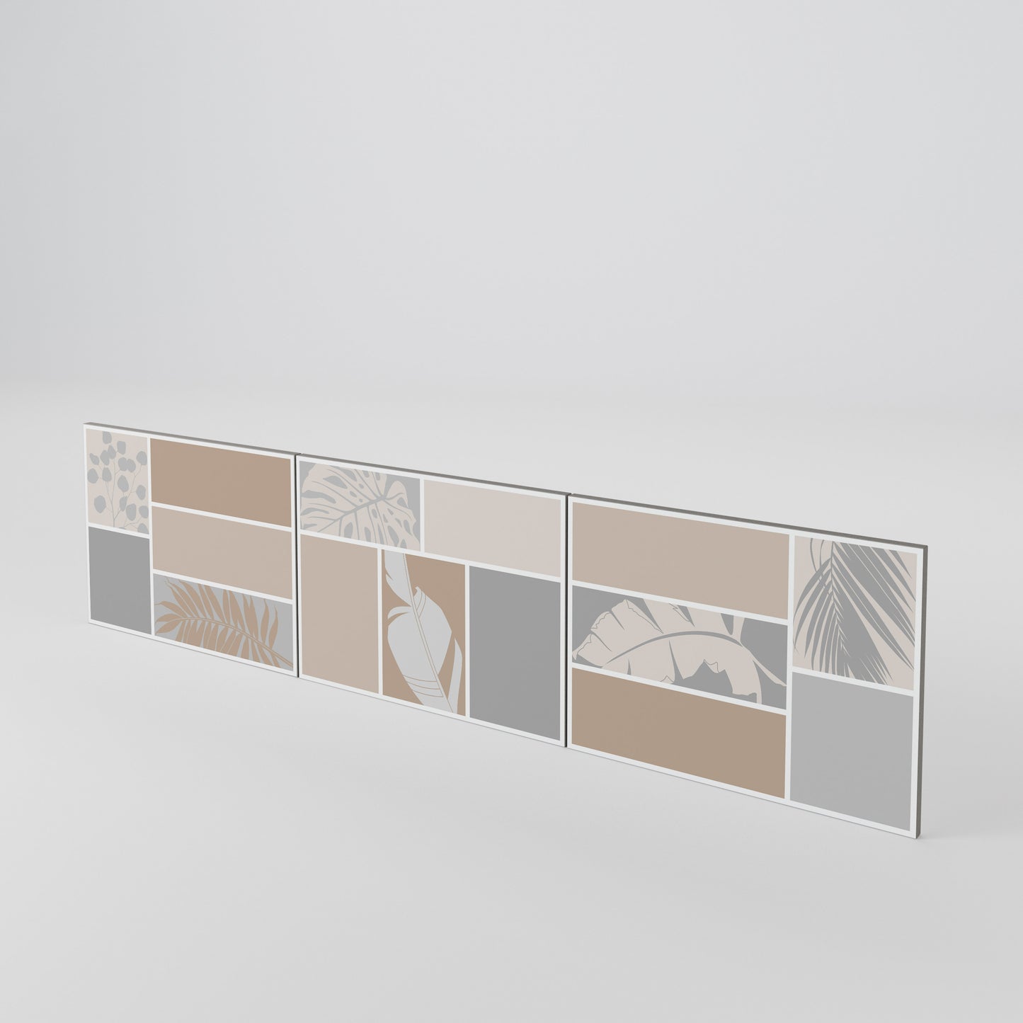 TROPICAL SHAPES Set di 3 ante per mobile TV