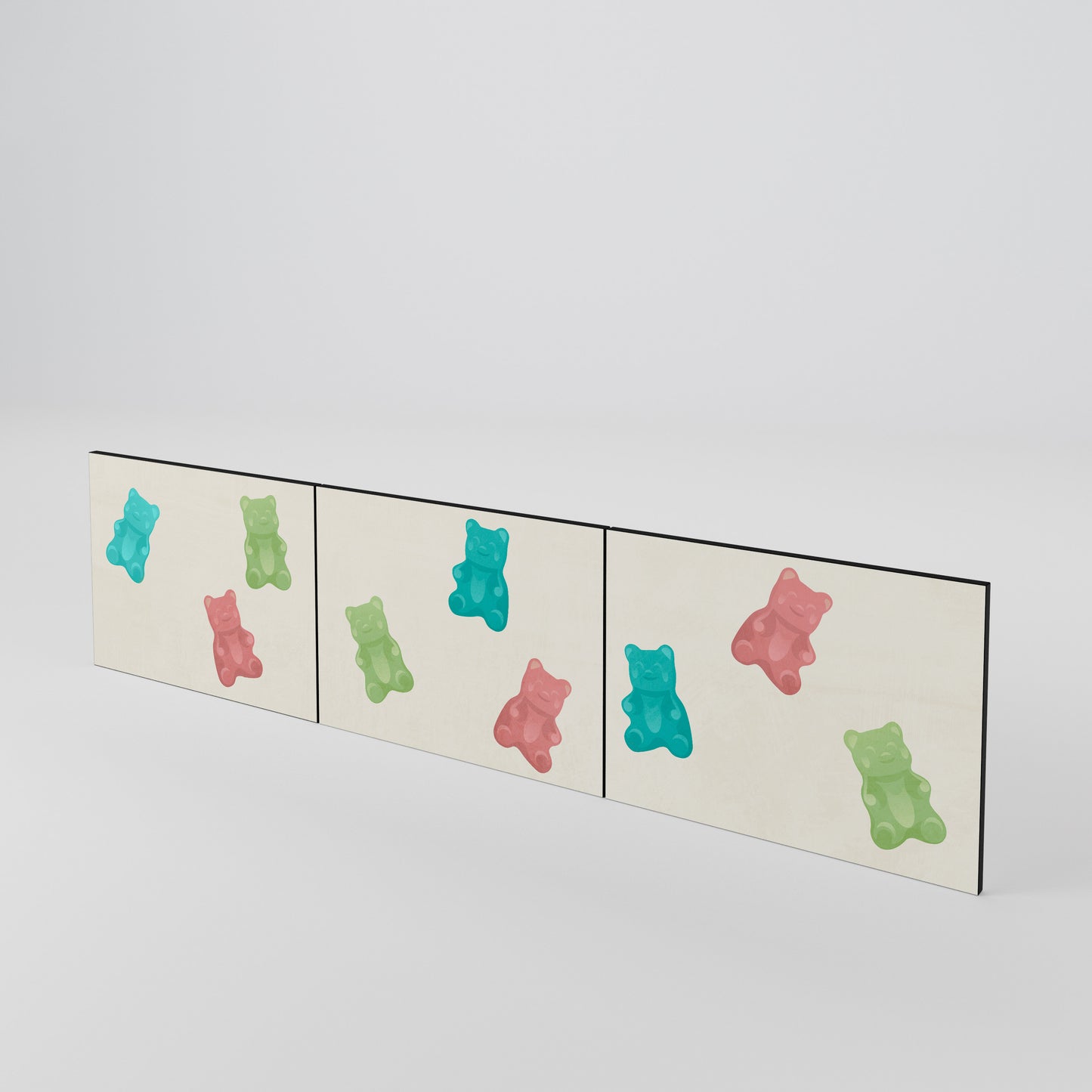 GUMMY BEARS Set di 3 ante per mobile TV