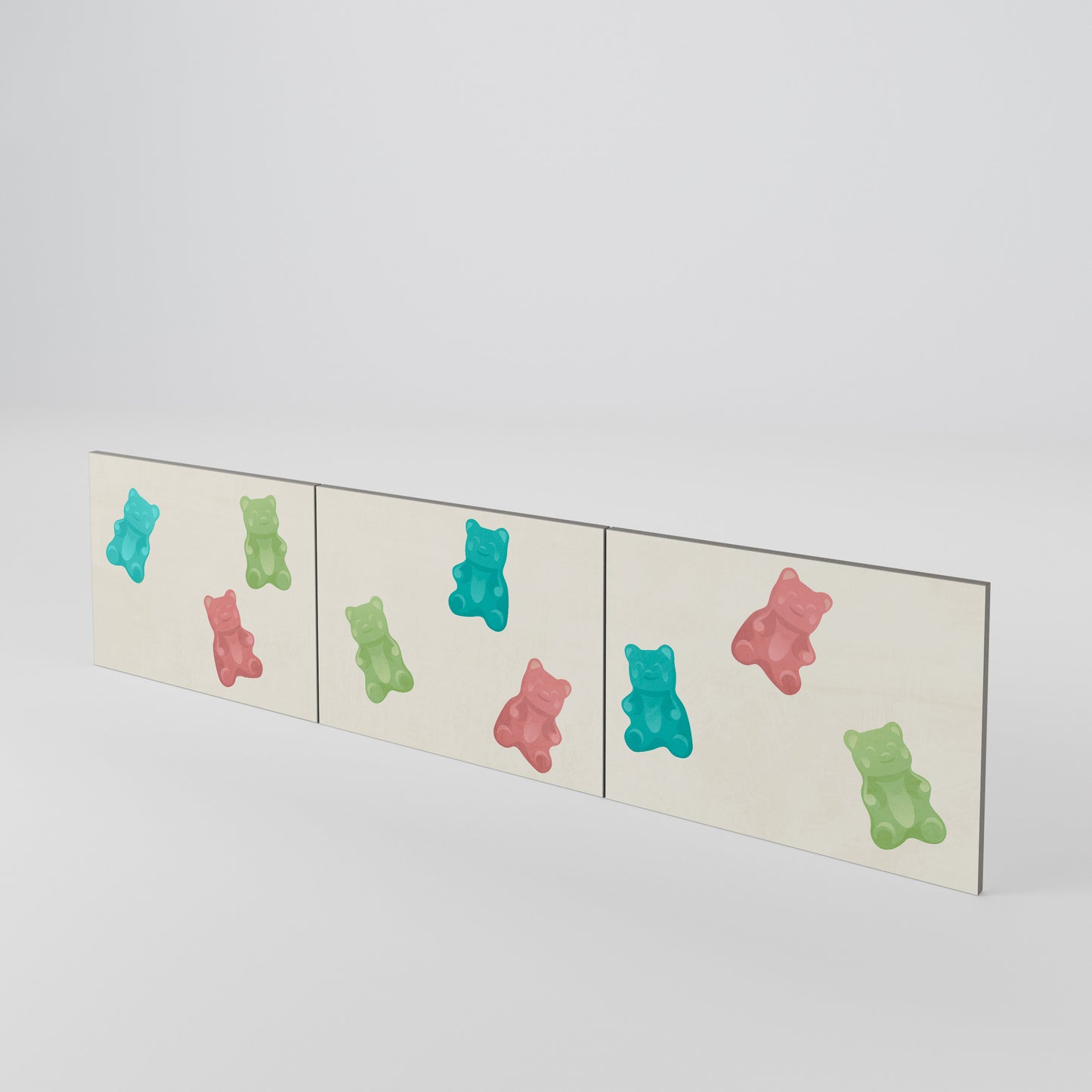GUMMY BEARS Set di 3 ante per mobile TV