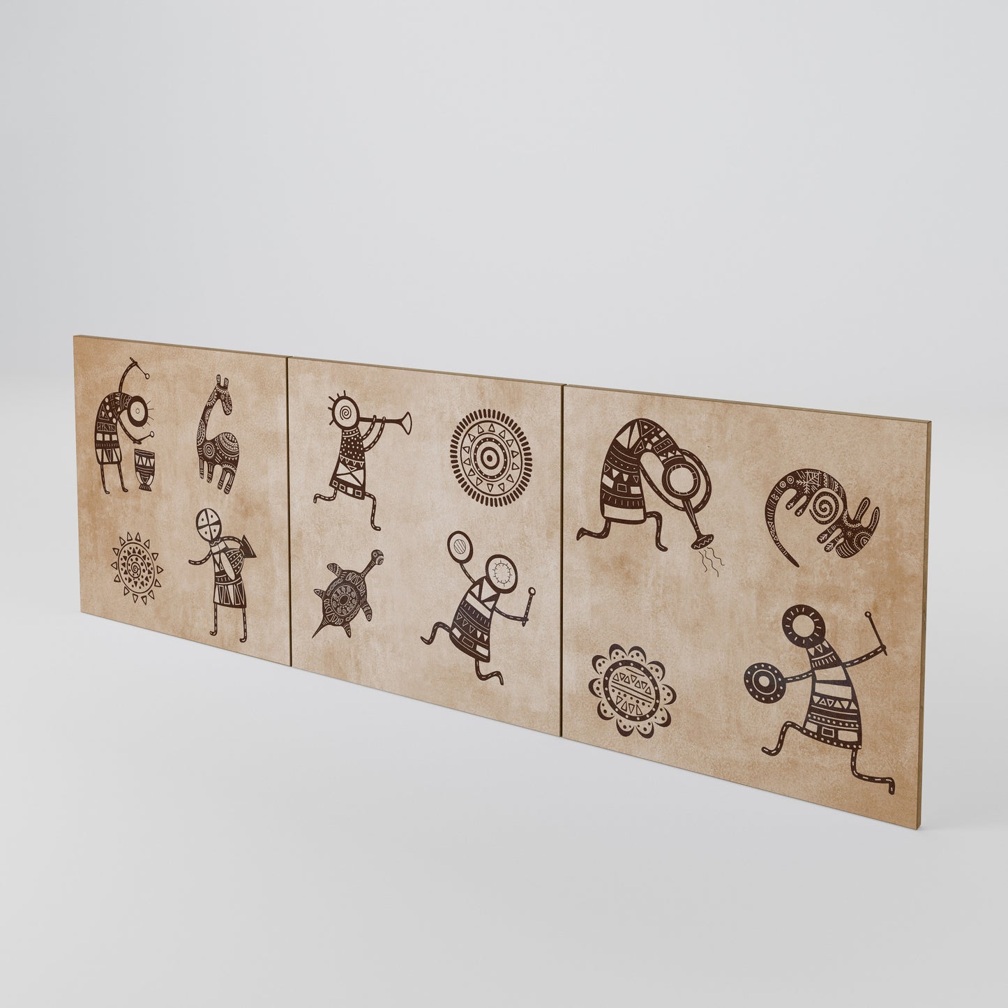 AFRICAN STYLE Set di 3 ante per madia