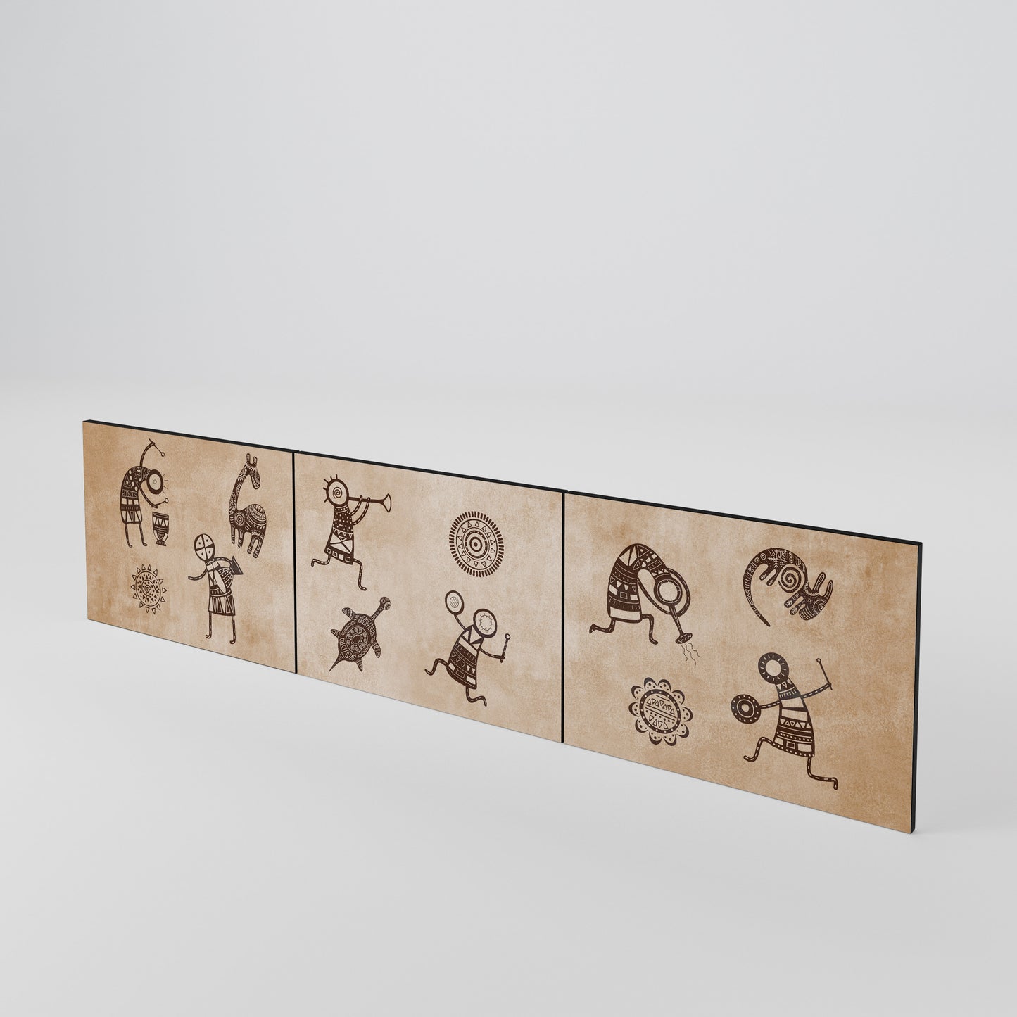 AFRICAN STYLE Set di 3 ante per mobile TV