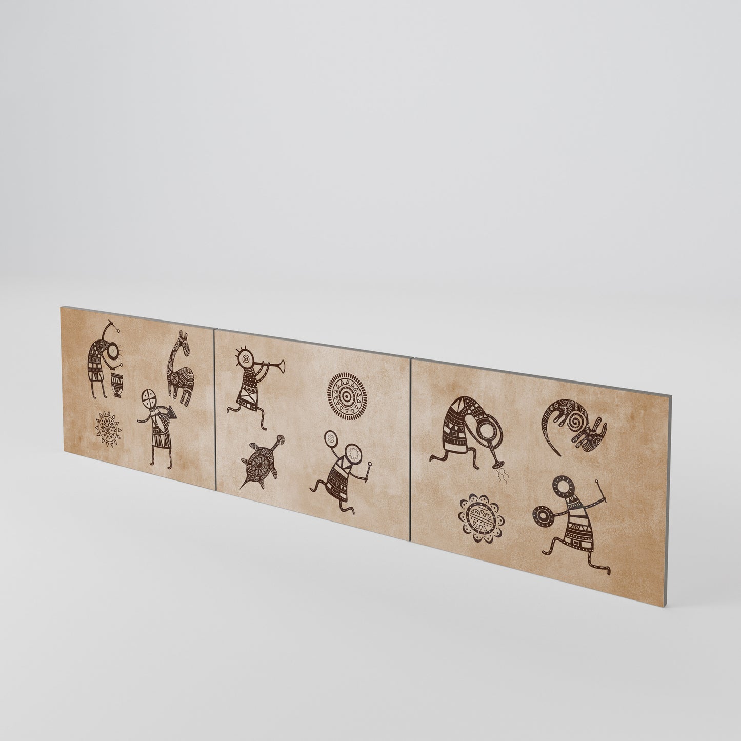 AFRICAN STYLE Set di 3 ante per mobile TV