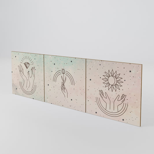 DELICATE BEAUTY Set di 3 ante per madia