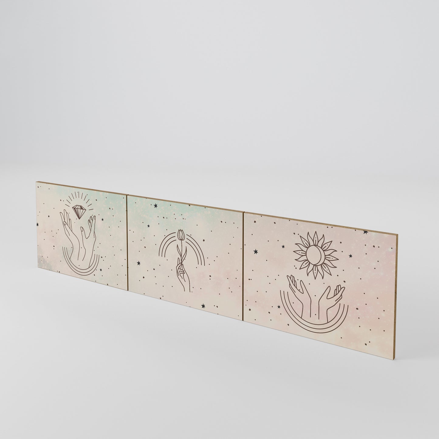 DELICATE BEAUTY Set di 3 ante per mobile TV