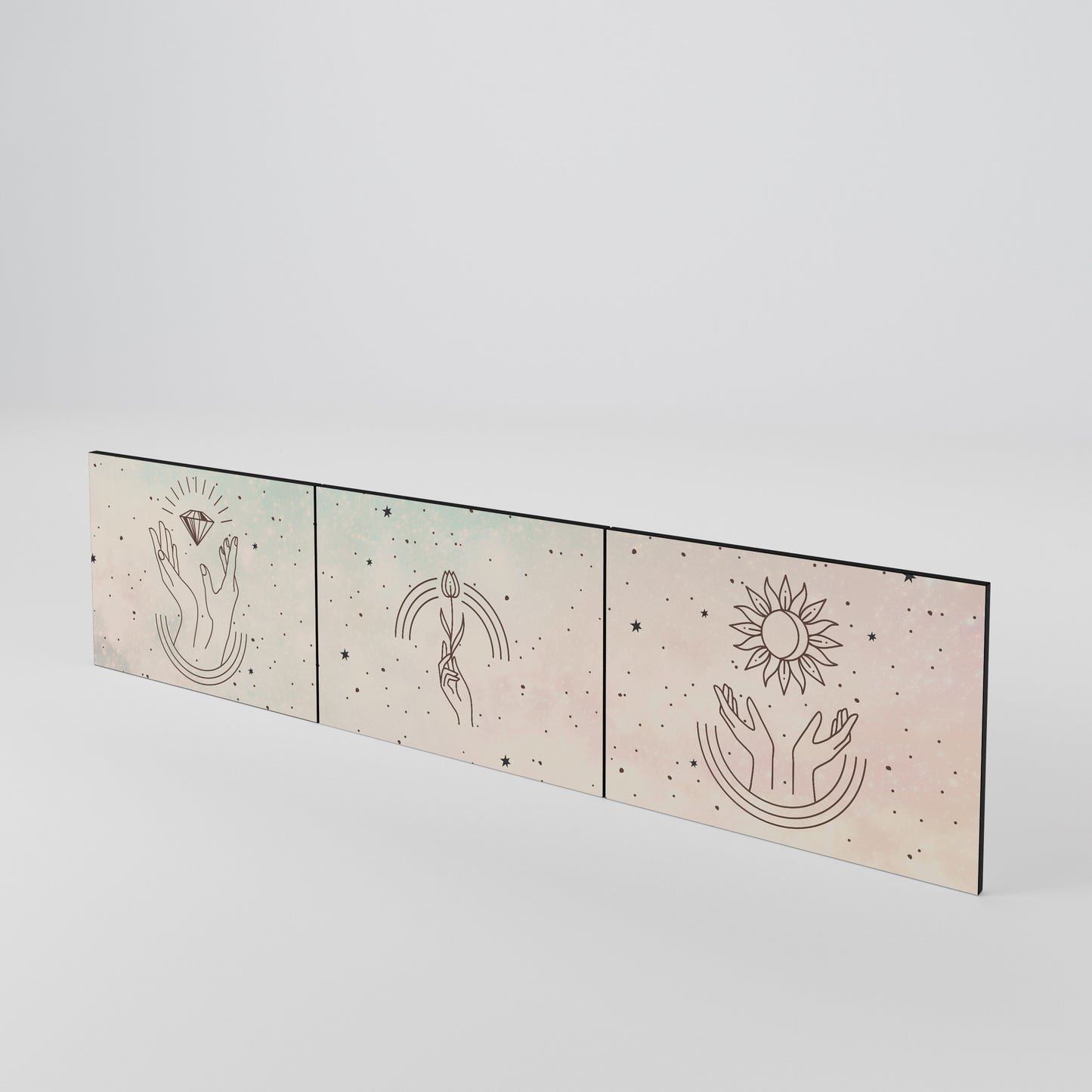 DELICATE BEAUTY Set di 3 ante per mobile TV