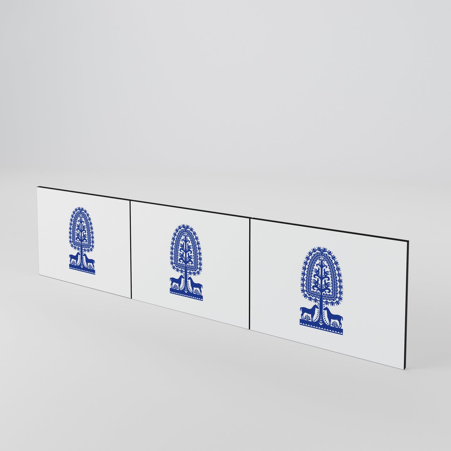 POLISH FOLK ART Set di 3 ante per mobile TV